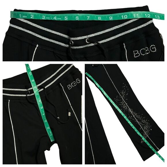 BCBGMAXAZRIA NWT ($280) 2pc Rhinestone Zip Up Hoodie/Pant Tracksuit - Picture 14 of 16